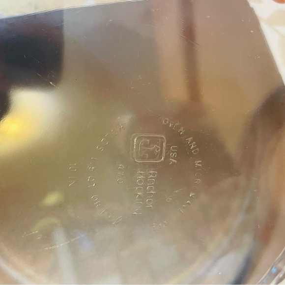 Vintage Anchor Hocking Fire King #470 Clear Glass 10" Pie Plate Dish - Picture 2 of 5